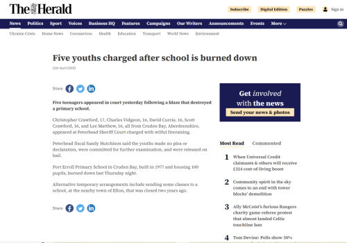 Headline-following-school-fire